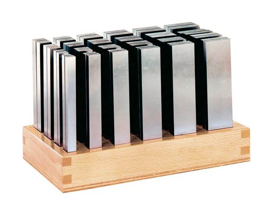 Parallelunterlagen-Satz im Holzständer, Super-Präzision