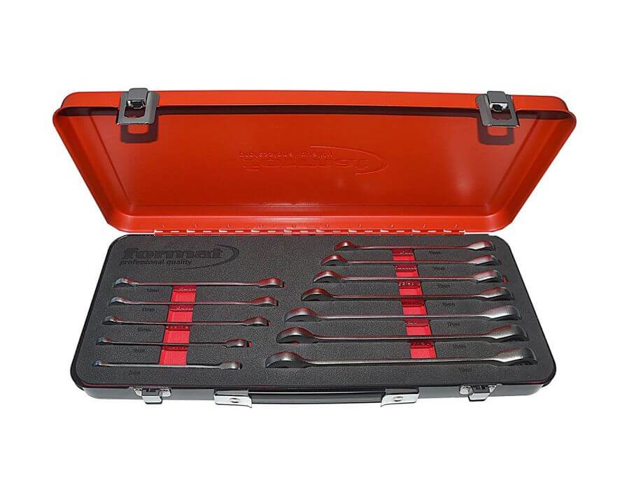 Maulschlüssel mit Ringratsche im Satz