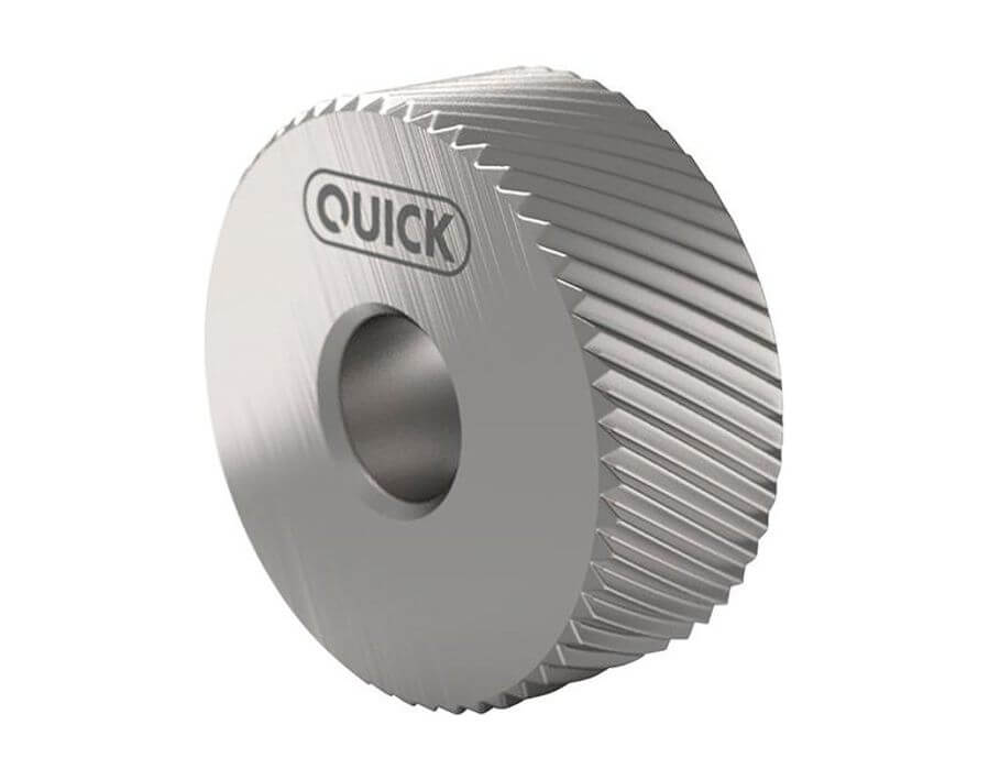 Rändelrad, Form BR Spirale rechts (30°)