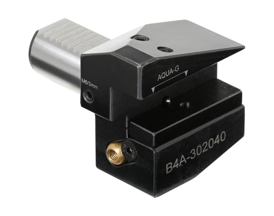 Form B4A, links, über Kopf, mit innerer Kühlmittelzufuhr