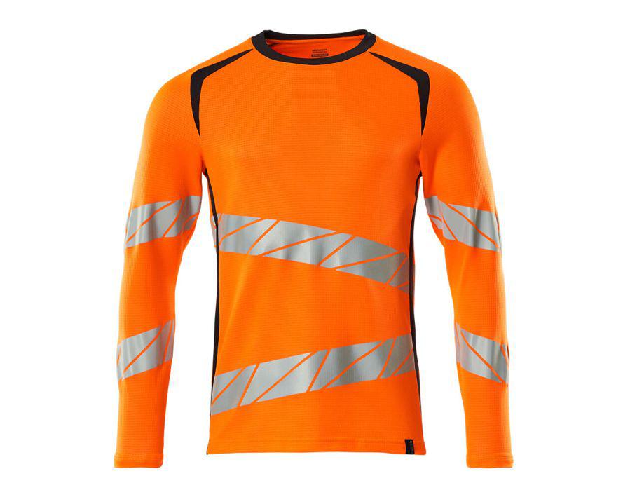 Maglietta, a maniche lunghe ACCELERATE SAFE hi-vis arancio/blu navy scuro