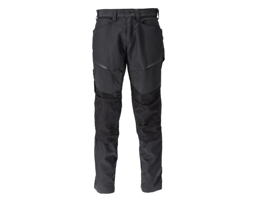Pantaloni con tasche porta-ginocchiere CUSTOMIZED nero
