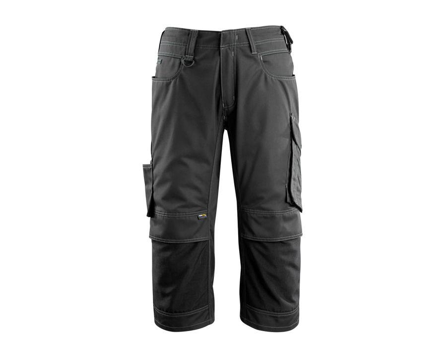¾ Lunghezza Pantaloni con tasche porta-ginocchiere UNIQUE nero