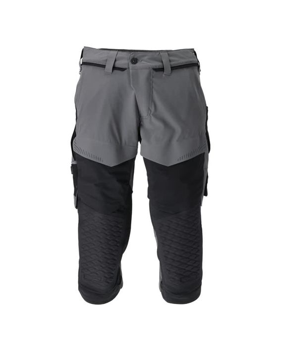 ¾ Lunghezza Pantaloni con tasche porta-ginocchiere CUSTOMIZED grigio pietra/nero