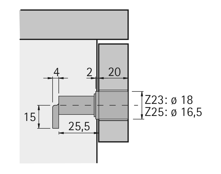 Serratura a leva con cilindro Prestige 2000
