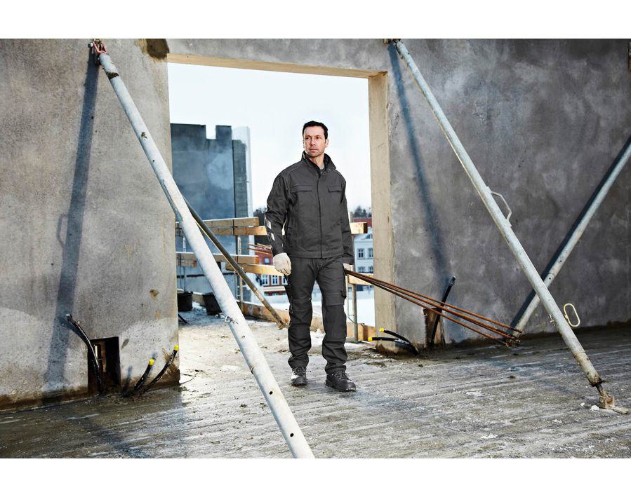 Pantaloni con tasche porta-ginocchiere UNIQUE nero