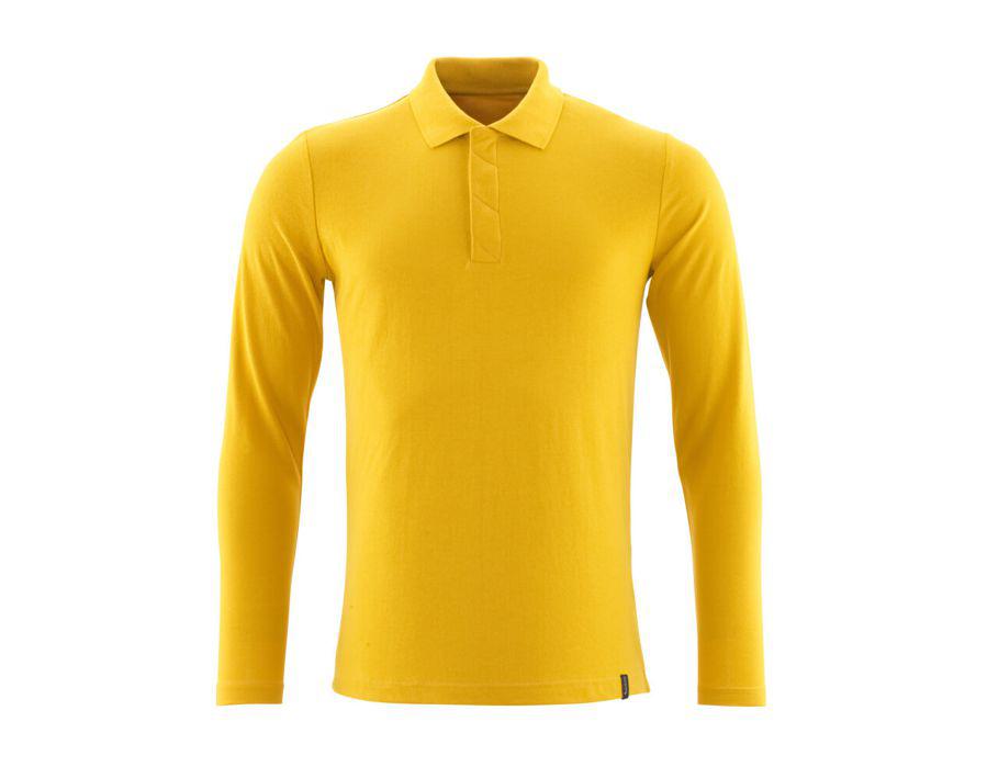 Polo, a maniche lunghe CROSSOVER giallo curry
