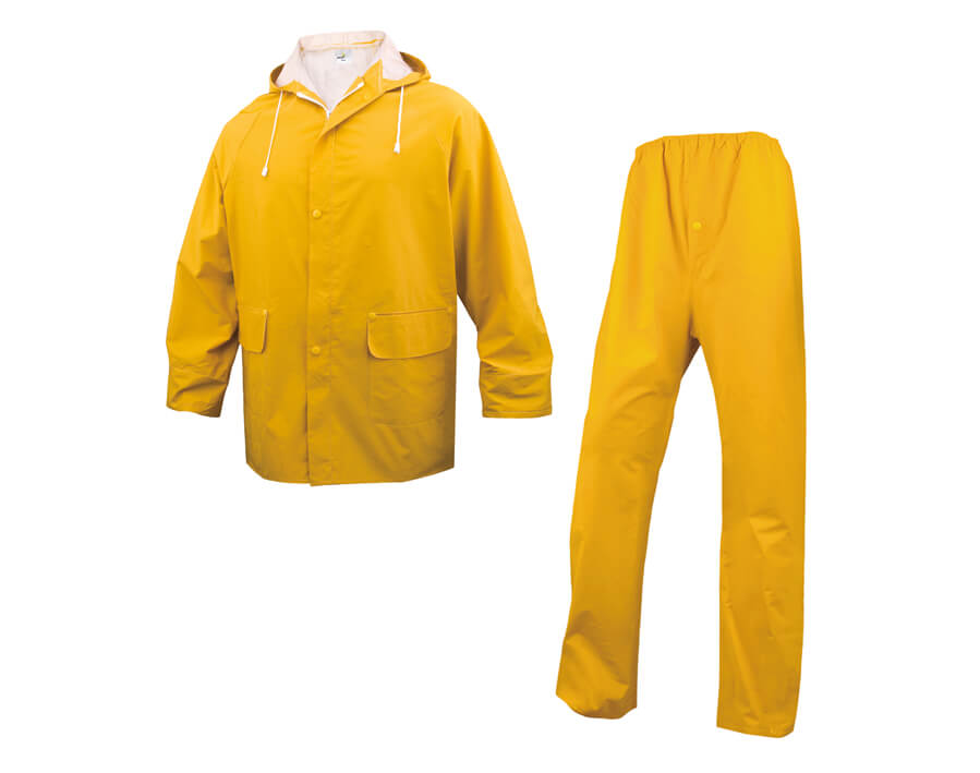 Completo da pioggia giallo