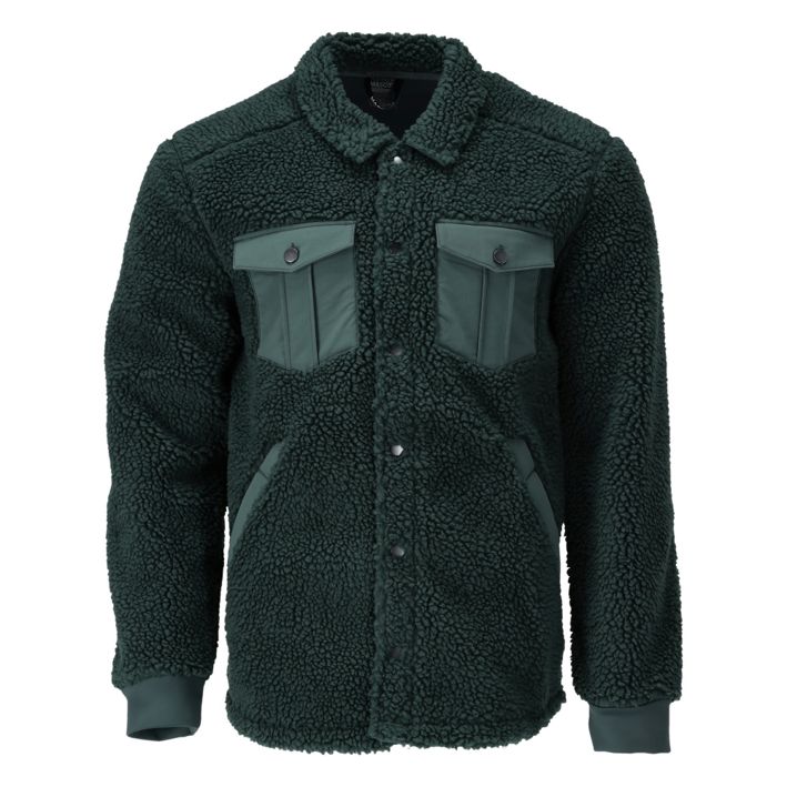 Camicia in pile CUSTOMIZED verde foresta