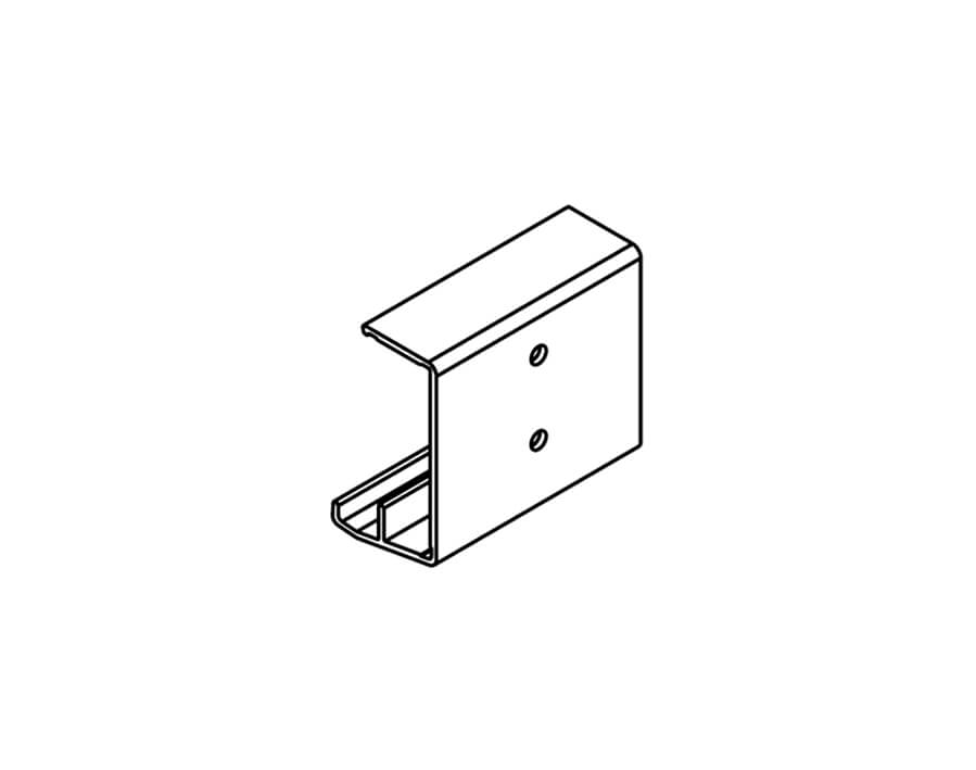 Clip per profilo di copertura in legno Hawa Combino 65 H IS (ogni 700 - 800 mm) 