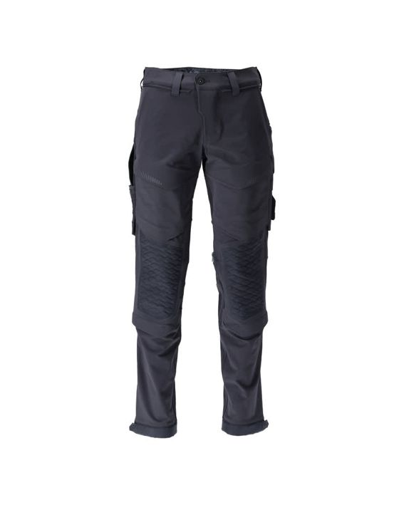 Pantaloni con tasche porta-ginocchiere CUSTOMIZED blu navy scuro