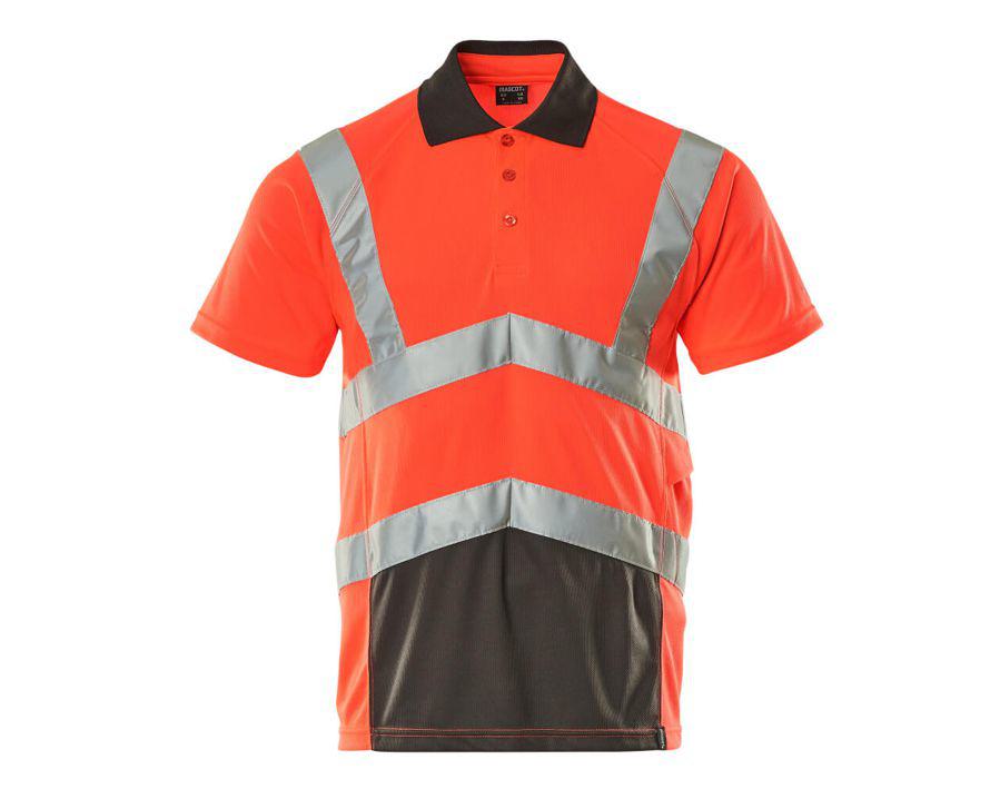 Polo SAFE YOUNG hi-vis rosso/antracite scuro