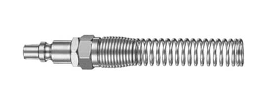 Innesto rapido profilo Italia con molla 63/MF