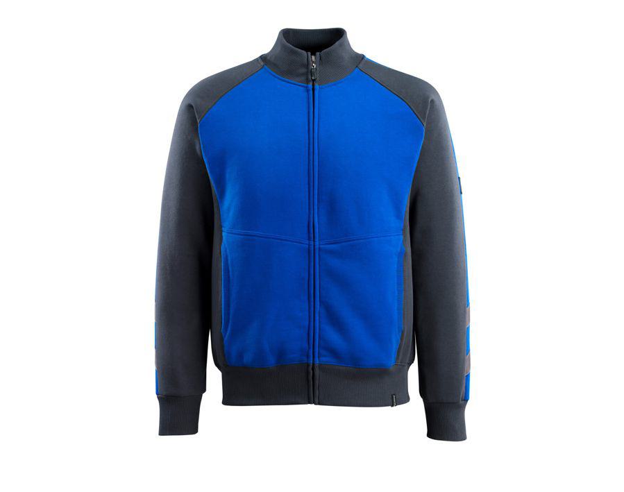 Felpa con chiusura lampo UNIQUE blu royal/blu navy scuro