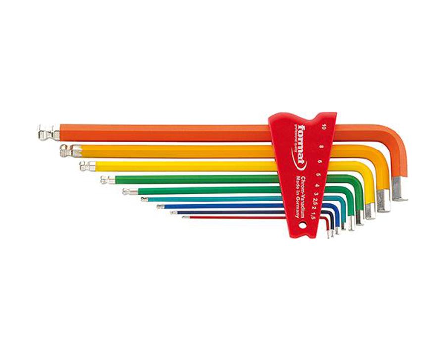 Winkelschraubendreher-Satz für Sechskant, mit Kugelkopf, easy colour, lang