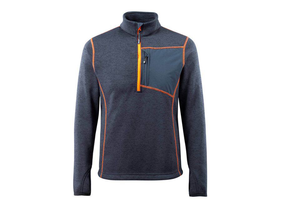 Maglione con mezza cerniera HARDWEAR blu navy scuro