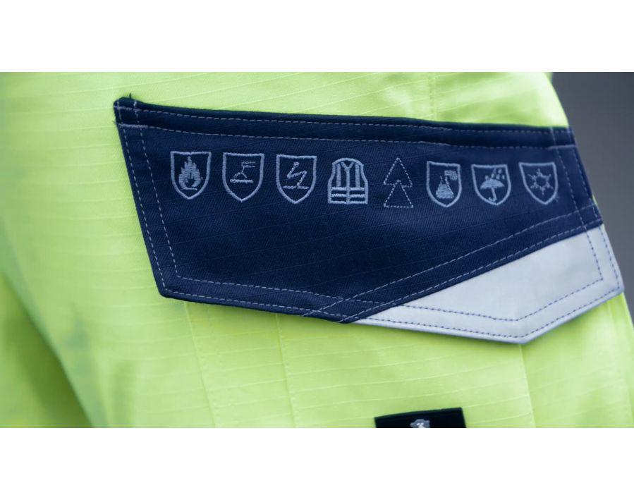 Pantaloni antifreddo MULTISAFE hi-vis giallo/blu navy scuro