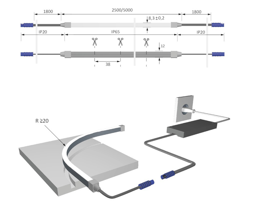 Striscia LED Versa Super Plus 