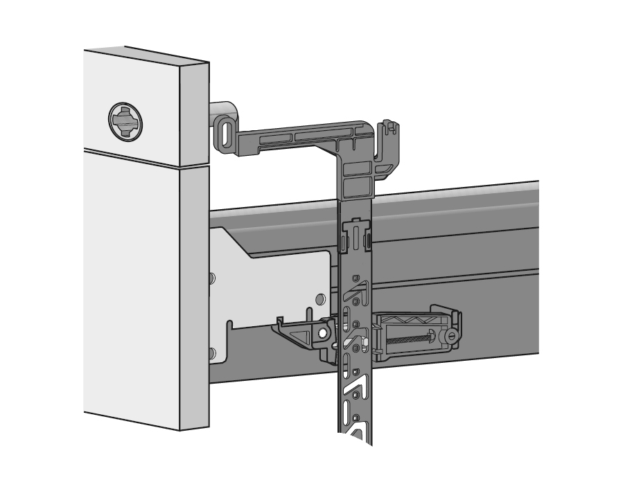 Asta di bloccaggio Stop Control per scrivanie Systema Top 2000   
