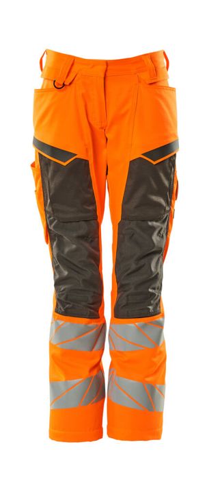 Pantaloni con tasche porta-ginocchiere ACCELERATE SAFE hi-vis arancio/antracite scuro