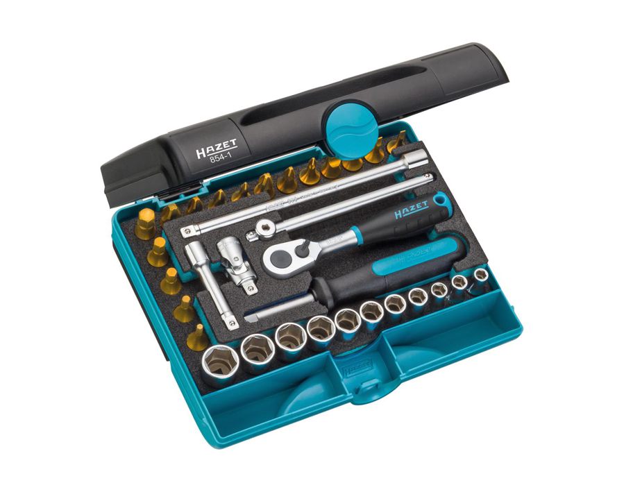 Sechskant-Steckschlüssel-Garnitur 1/4", 33-teilig