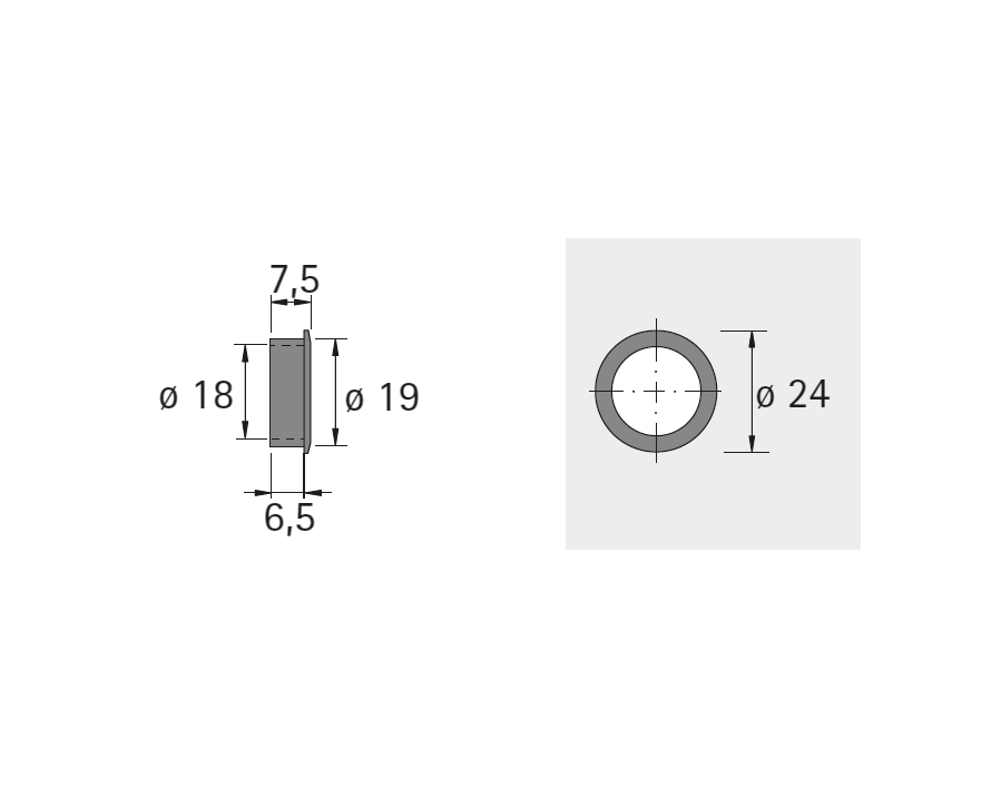 Serratura a ridosso con cilindro