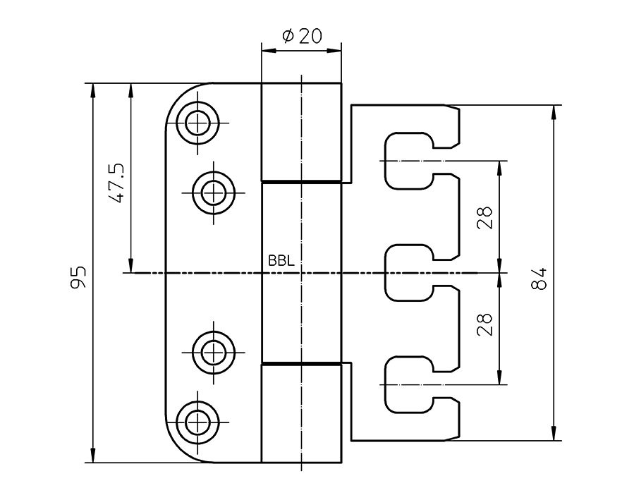 Cerniera VARIANT VX 7728/100