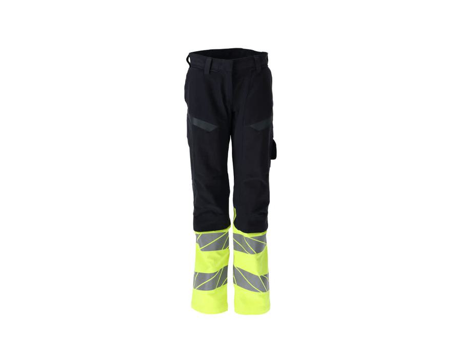 Pantaloni con tasche porta-ginocchiere ACCELERATE MULTISAFE blu navy scuro/hi-vis giallo