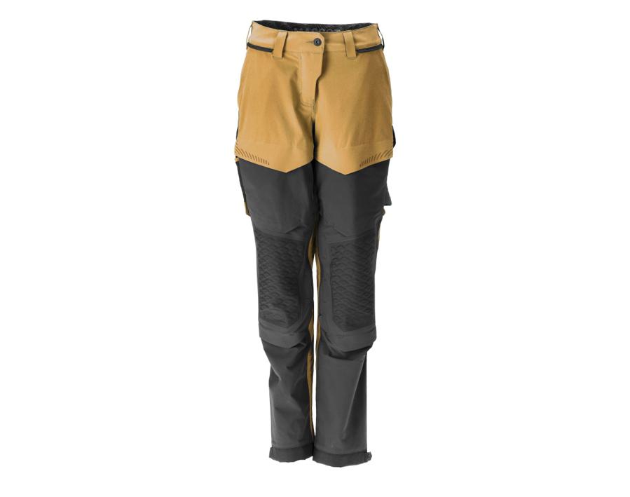 Pantaloni con tasche porta-ginocchiere CUSTOMIZED nocciola/nero