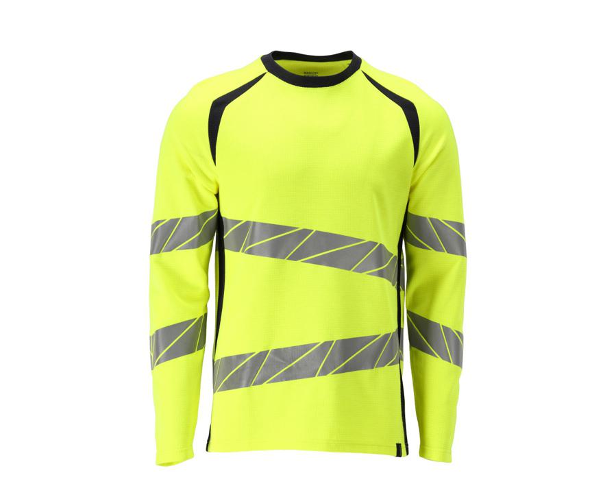 Maglietta, a maniche lunghe ACCELERATE MULTISAFE hi-vis giallo/blu navy scuro