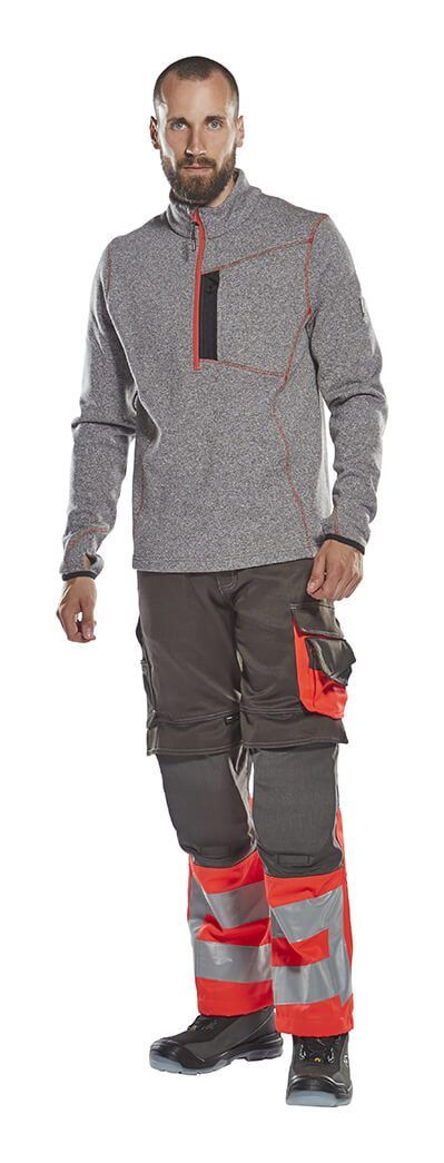 Pantaloni con tasche porta-ginocchiere SAFE SUPREME antracite scuro/hi-vis giallo