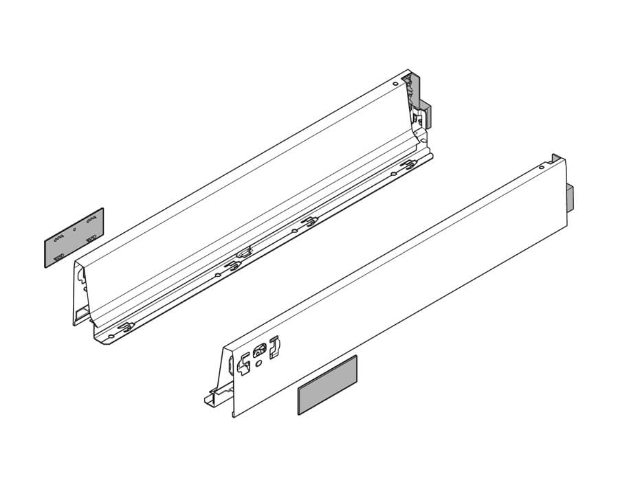 Spondine M e placchette di copertura sinistra/destra TANDEMBOX antaro