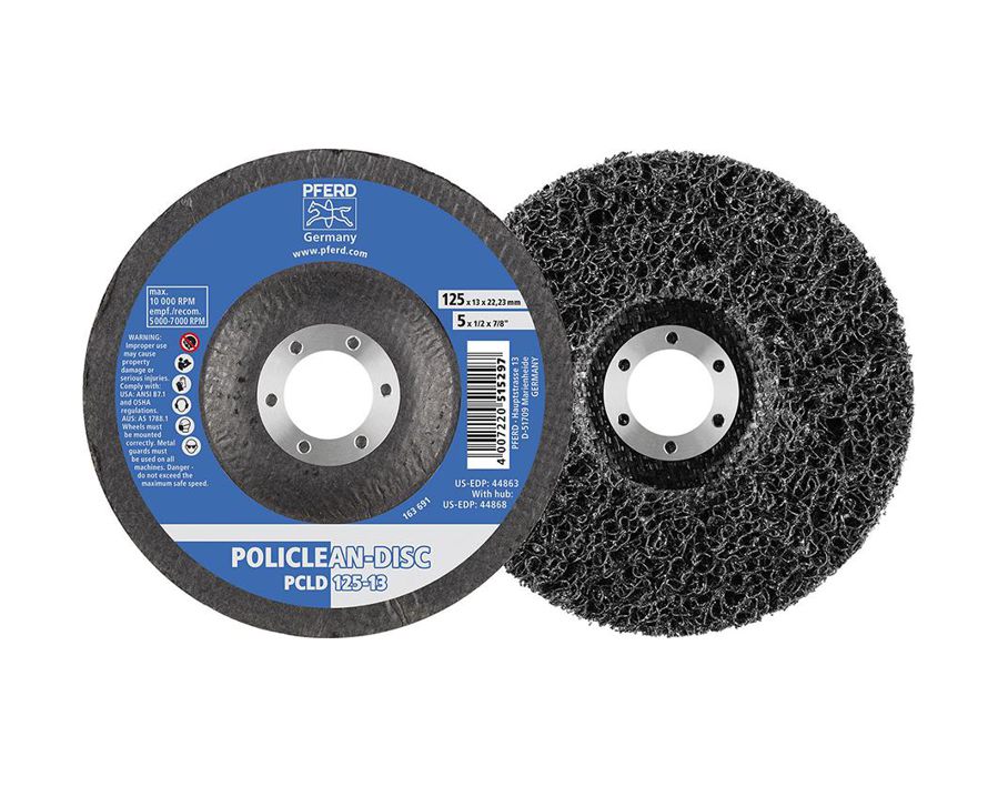 Grobreinigungsscheibe auf Glasgewebeteller