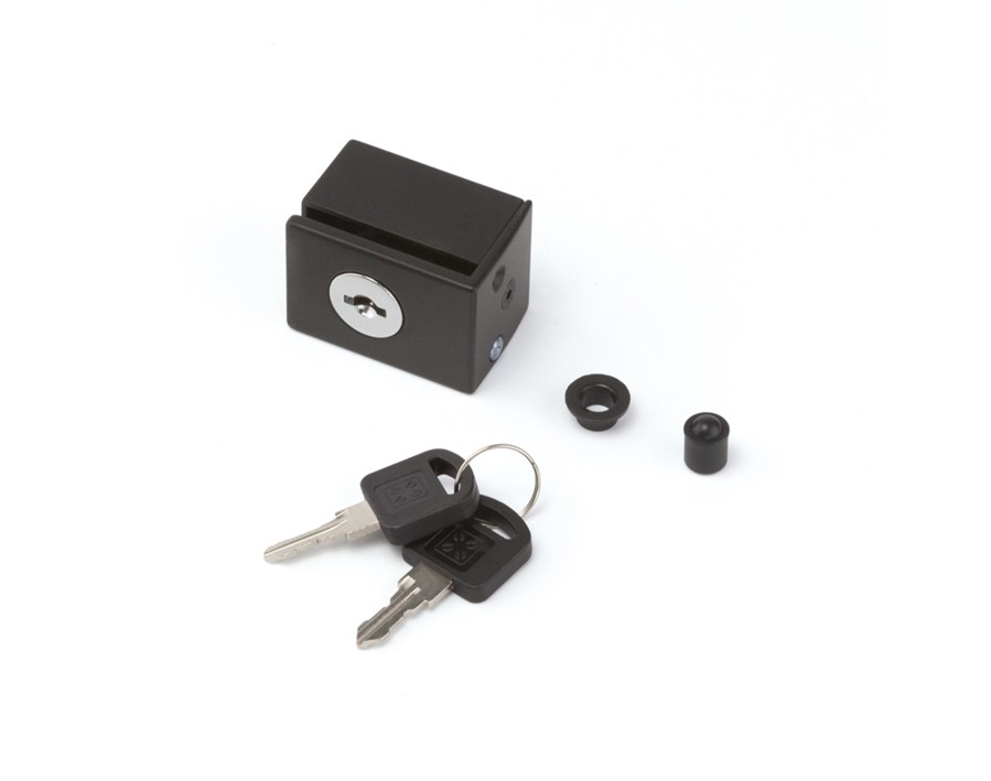 Cadro Vetrina Serratura per anta in vetro effetto acciaio inox