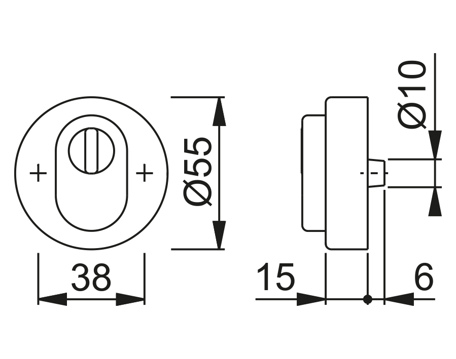 Bocchetta di sicurezza per porte d'ingresso E42NSB-ZA 
