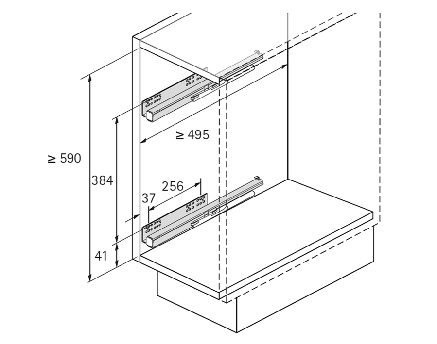 Elemento estraibile a 90°Cargo IQ plus 200, a 2 piani, per basi