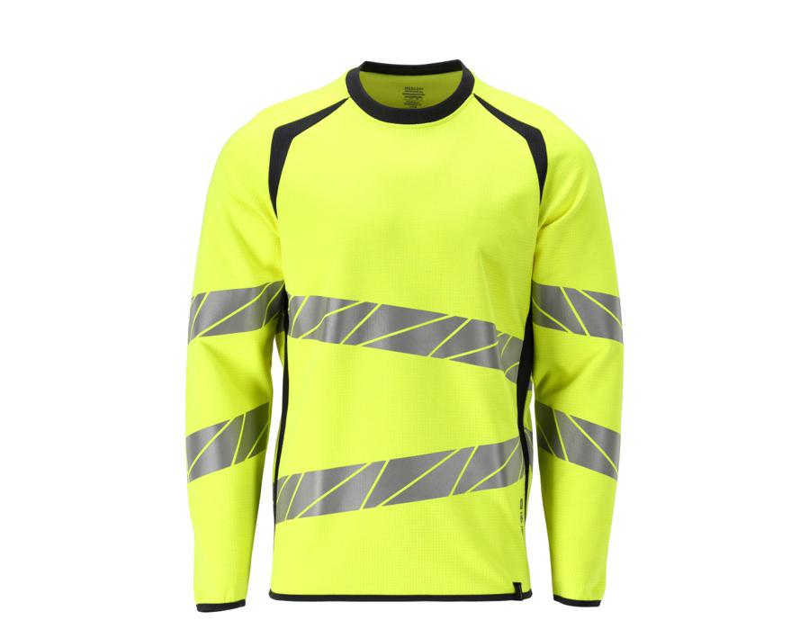Felpa ACCELERATE MULTISAFE hi-vis giallo/blu navy scuro
