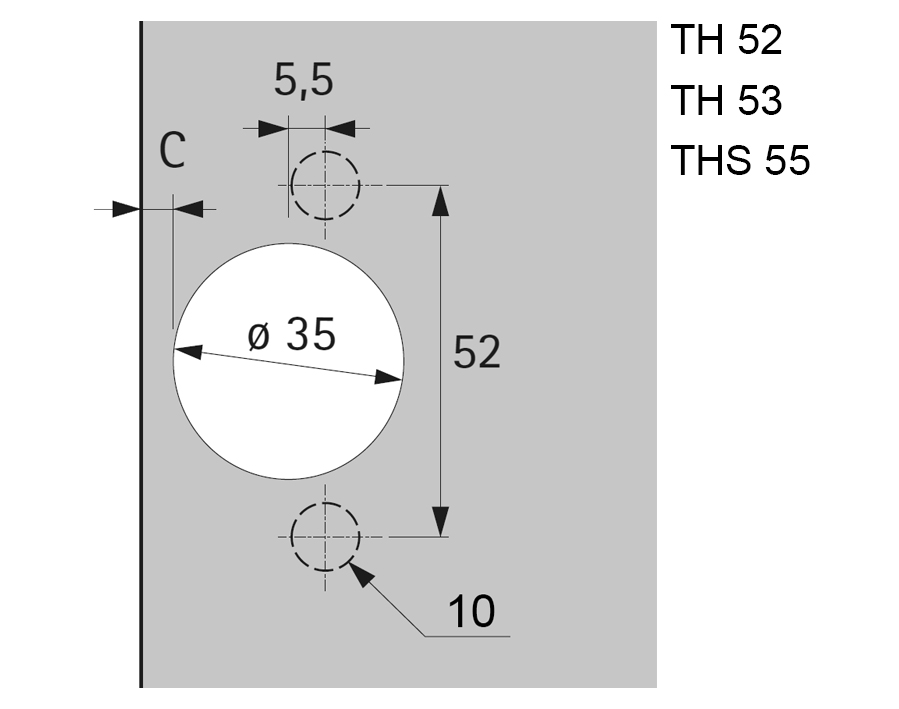 Cerniera da 110° Sensys 8645