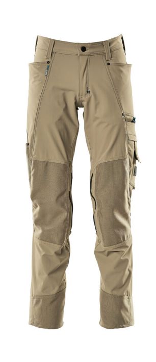 Pantaloni con tasche porta-ginocchiere ADVANCED kaki chiaro