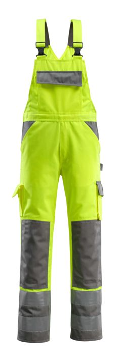 Salopette con tasche porta-ginocchiere SAFE COMPETE hi-vis giallo/antracite