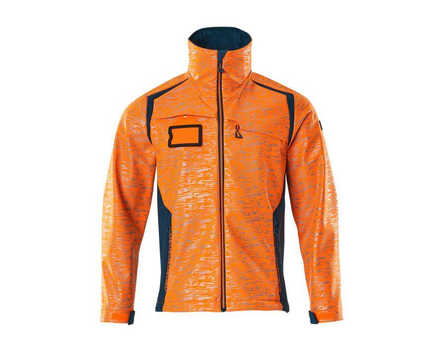 Giacca Softshell ACCELERATE SAFE hi-vis arancio/petrolio scuro