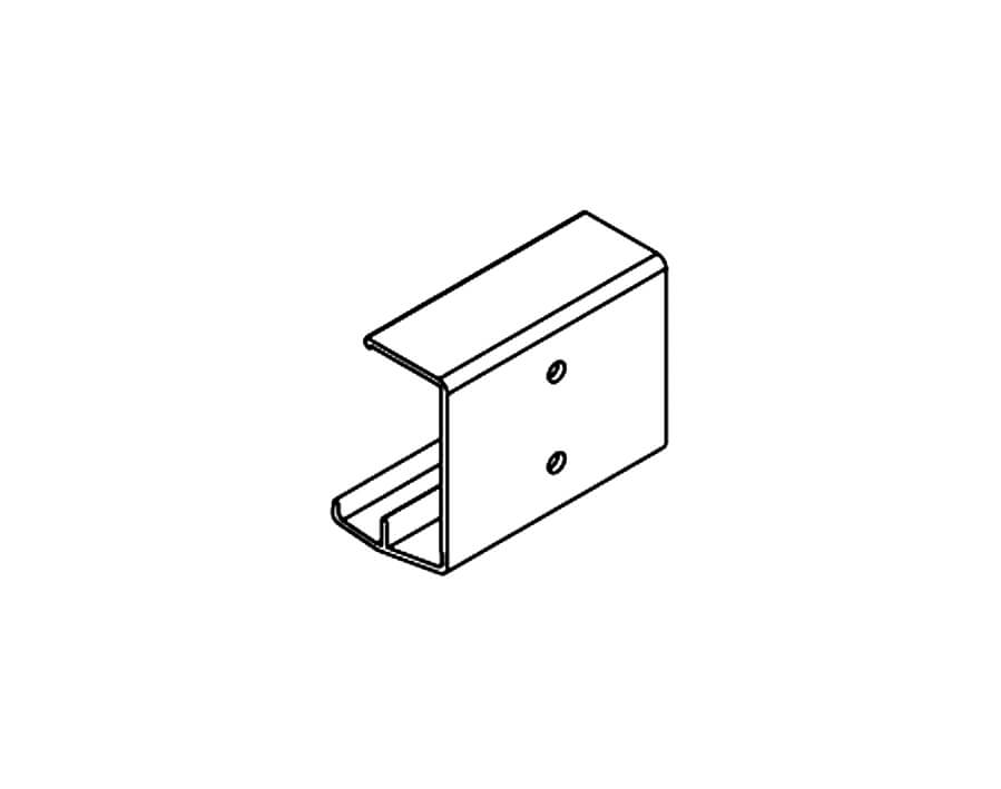 Clip per profilo di copertura in legno Hawa Combino 60 (ogni 700 - 800 mm) 