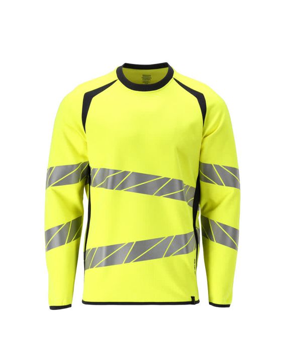 Felpa ACCELERATE MULTISAFE hi-vis giallo/blu navy scuro