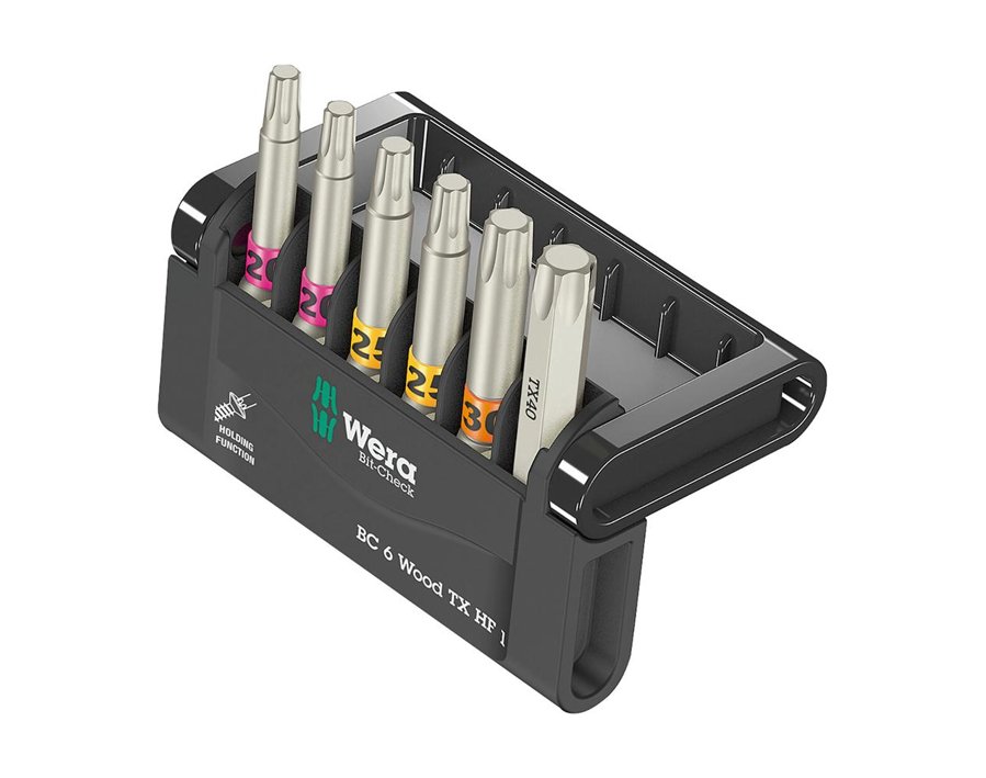 Bit-Sortiment Bit-Check 6 WoodTX HF 1, 6-teilig