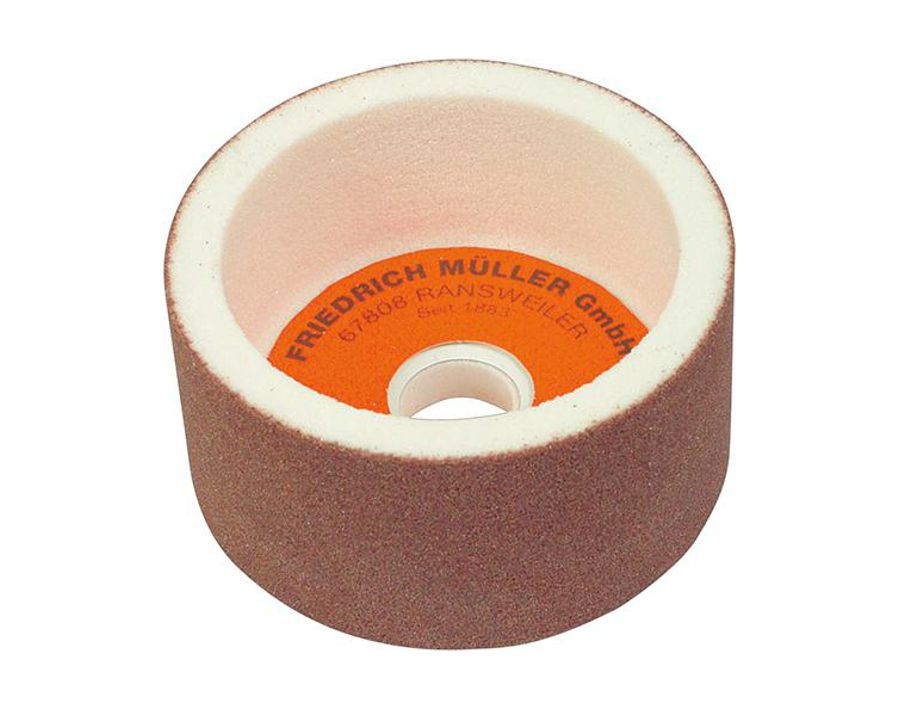 Schleiftopf, Edelkorund, weiß