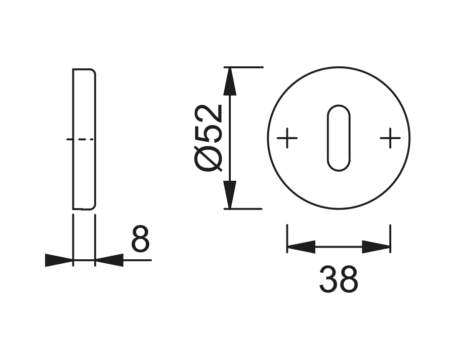 Guarnitura con rosetta e bocchetta serie E1800Z/42KV/42KVS 