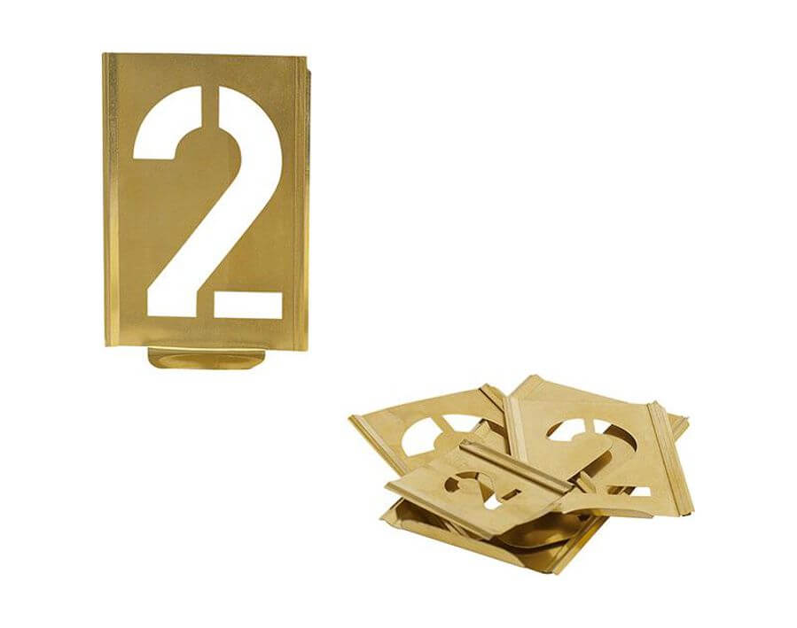 Signierschablone, 0–9