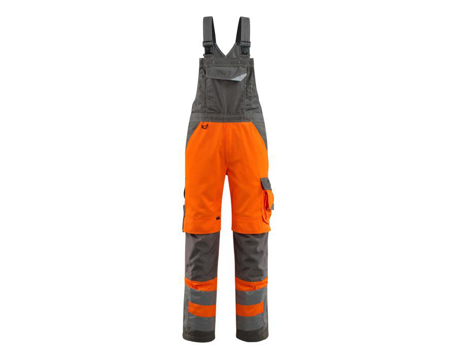 Salopette con tasche porta-ginocchiere SAFE SUPREME hi-vis arancio/antracite scuro