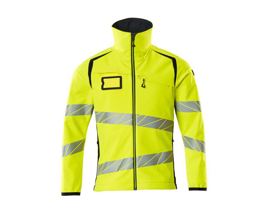 Giacca Softshell ACCELERATE SAFE hi-vis giallo/blu navy scuro