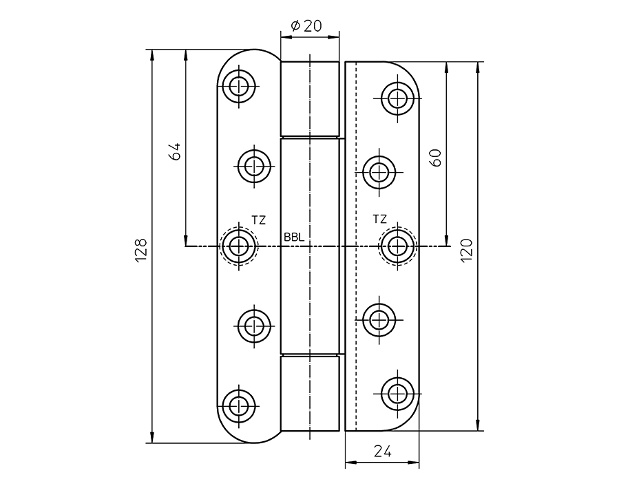 Cerniera VARIANT VN 1939/120